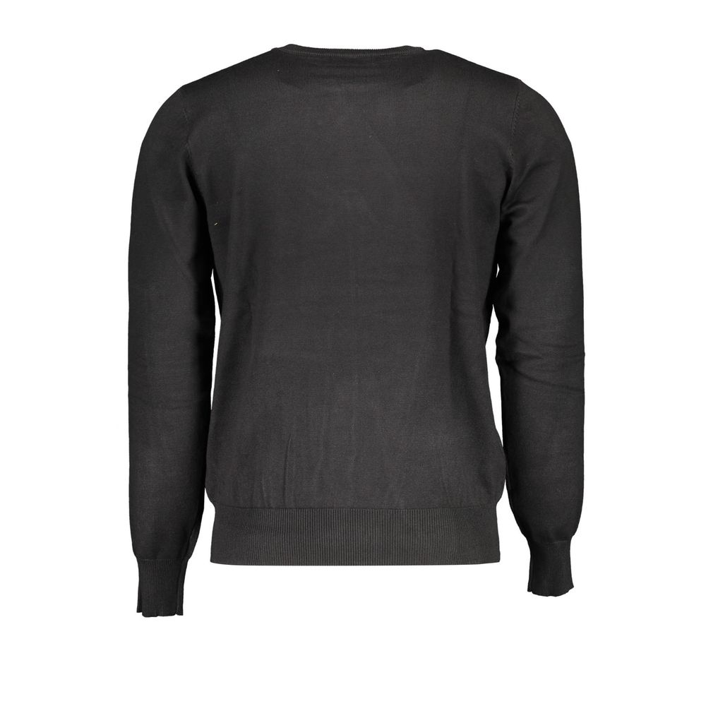 U.S. Grand Schwarzer Herrenpullover aus Viskose