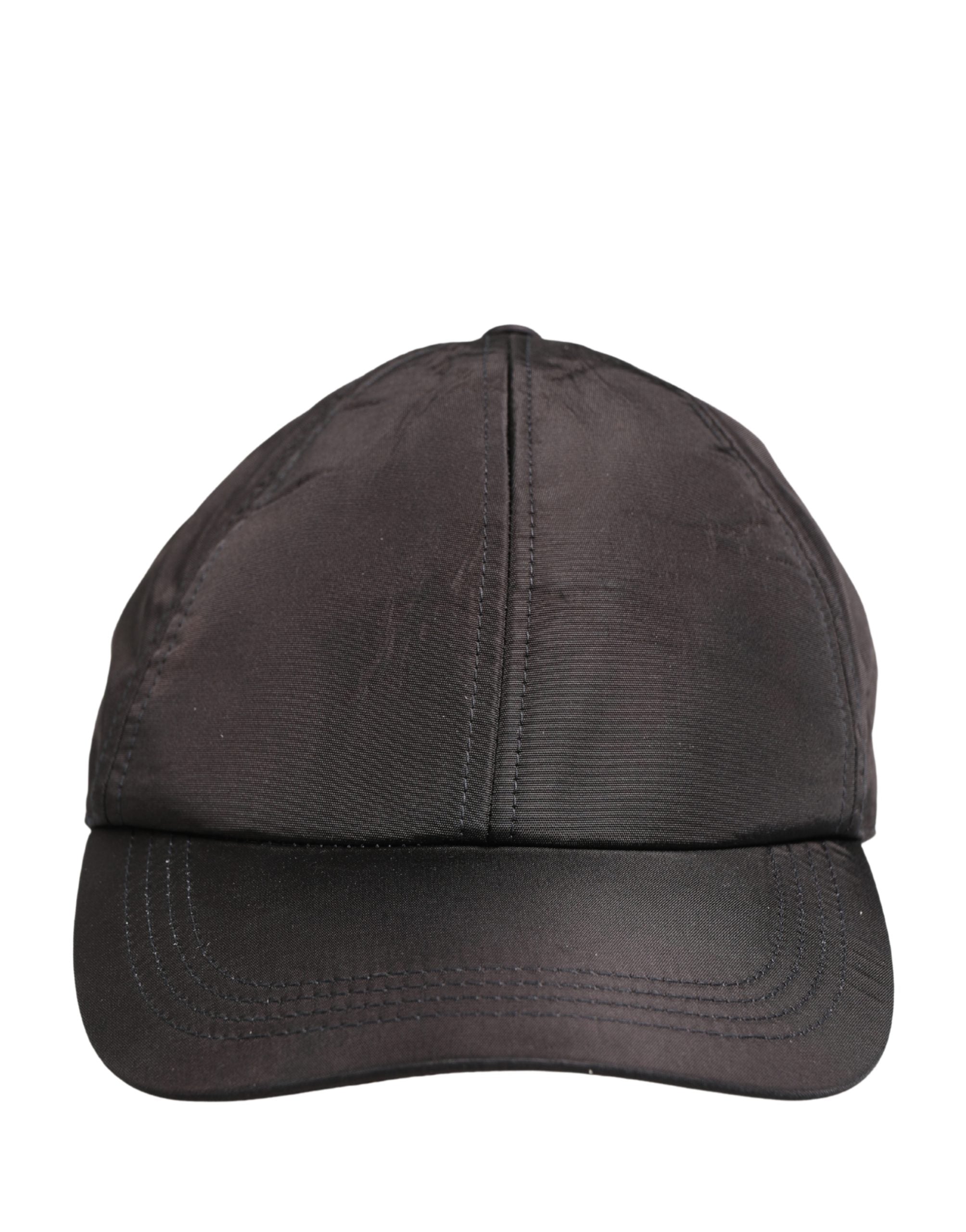 Dolce & Gabbana Herren Schwarze Baumwoll-Baseballcap mit 6 Bahnen