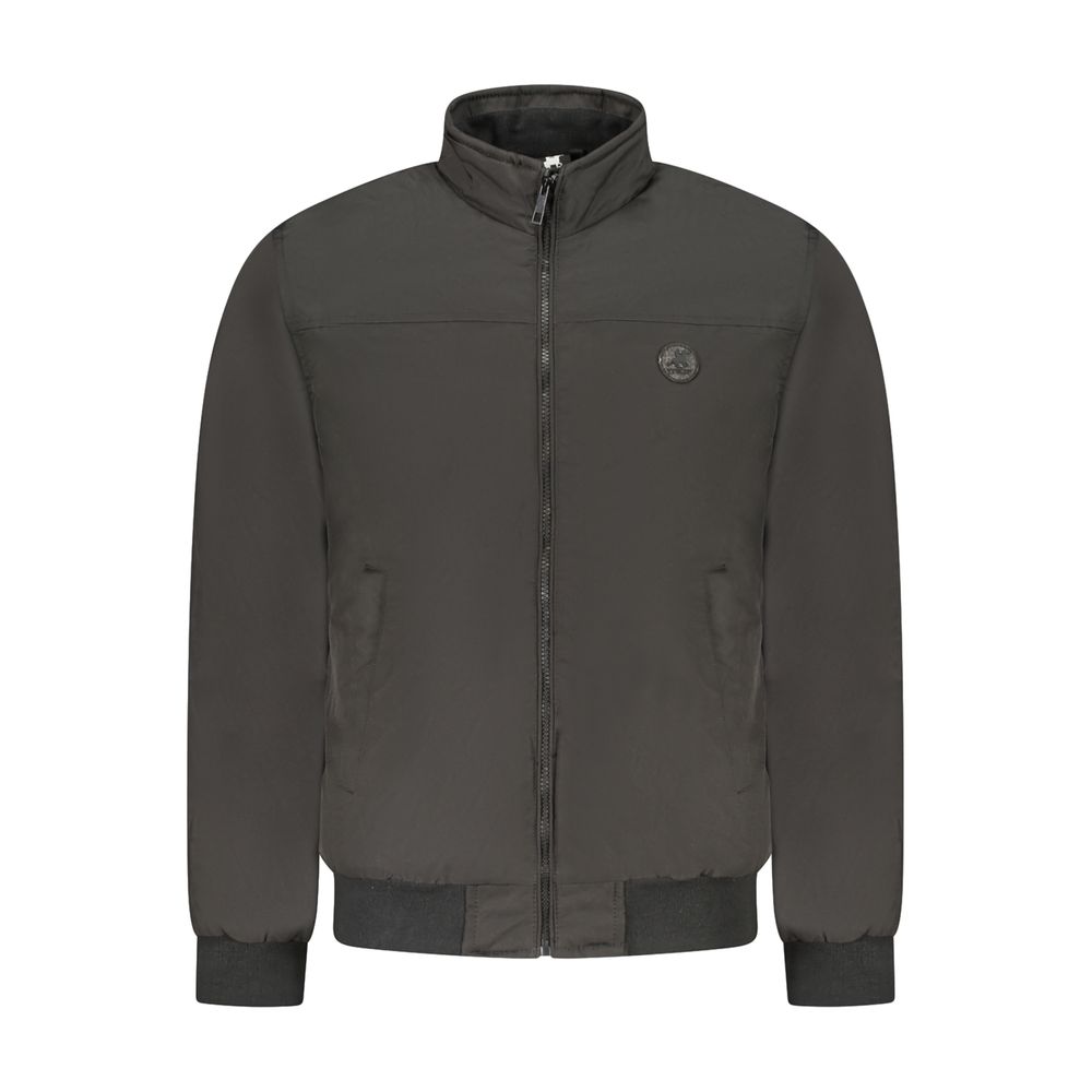 U.S. Grand Schwarze Herrenjacke aus Polyester