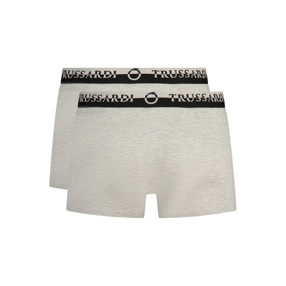 Trussardi Grigio Baumwoll-Boxershorts für Herren
