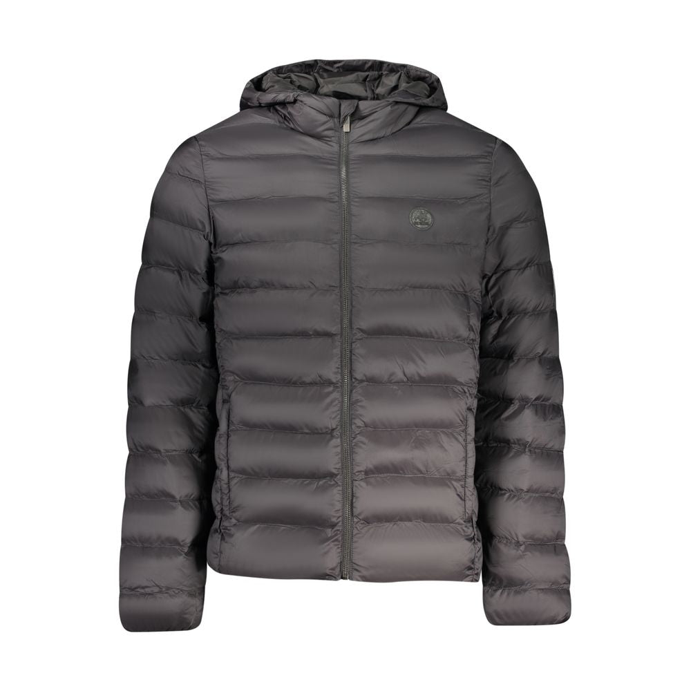 U.S. Grand Schwarze Herrenjacke aus Polyester