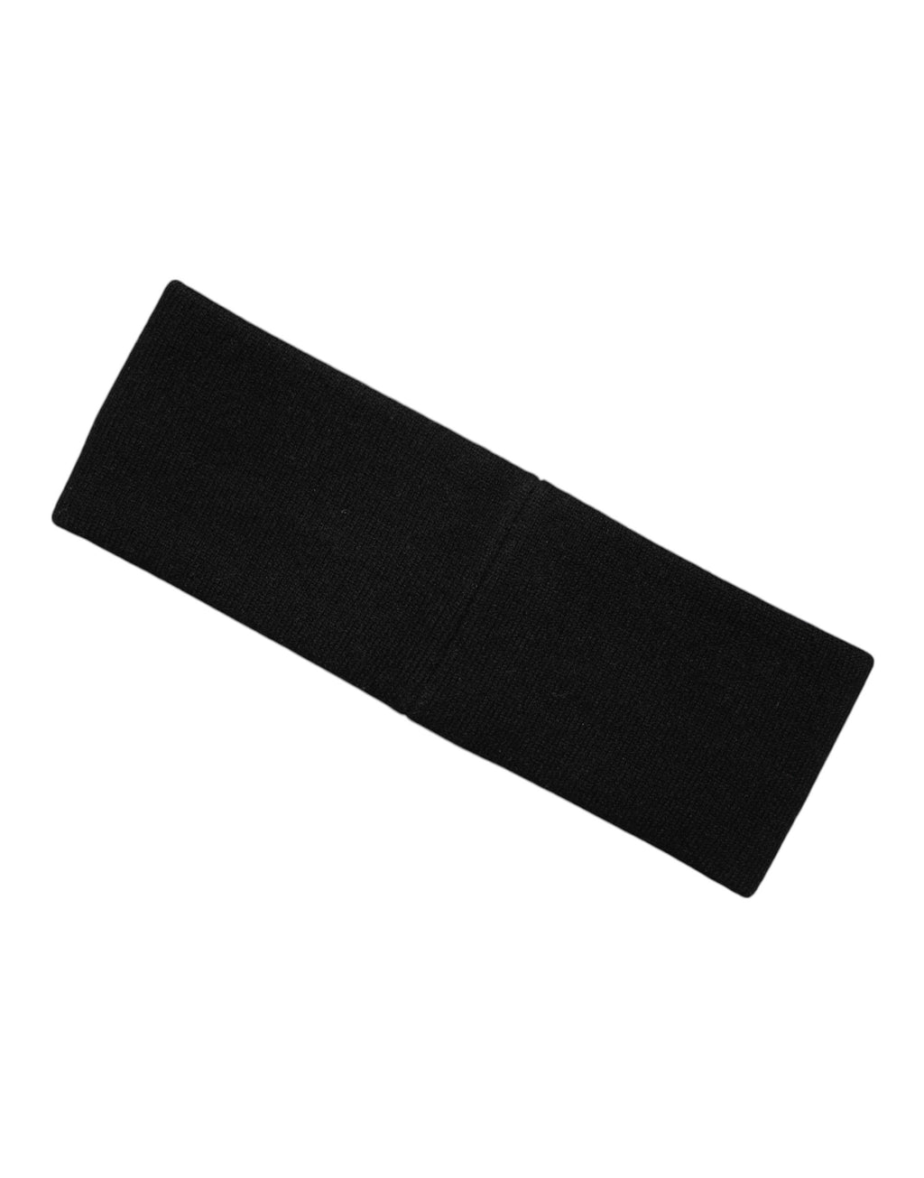 Dolce & Gabbana Herren-Stirnband aus schwarzem und weißem Kaschmir mit Logo