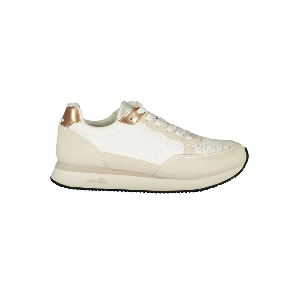 Ellesse Weiße Damen-Sneaker aus Polyurethan