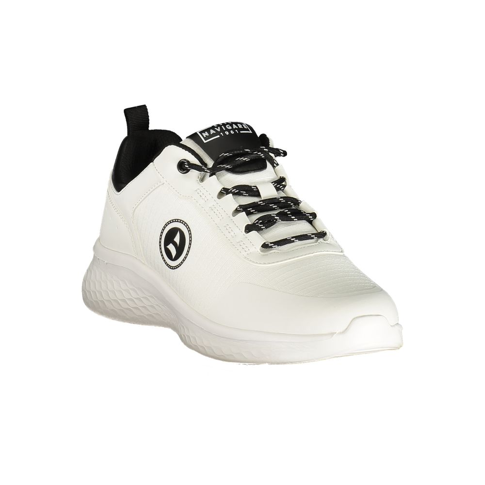Navigare Bianco Polyurethane Herren Sneaker