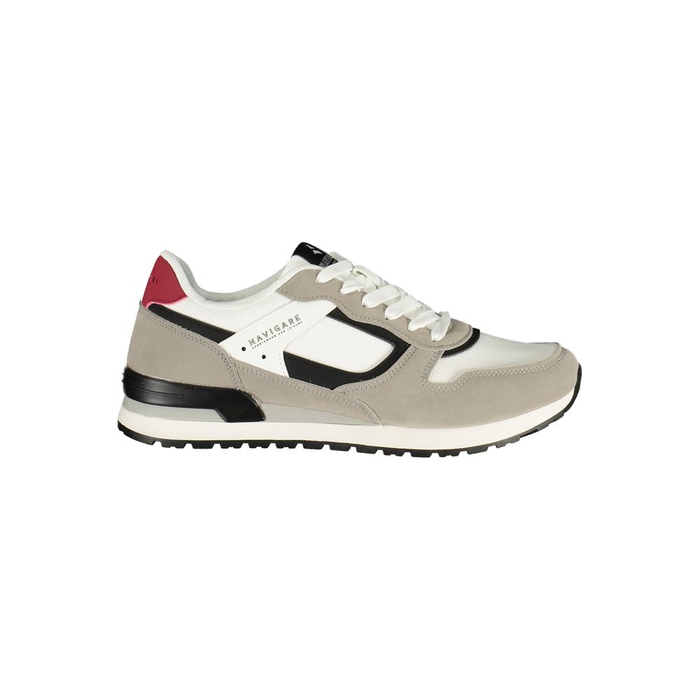 Navigare Weiße Herren-Sneaker aus Polyester