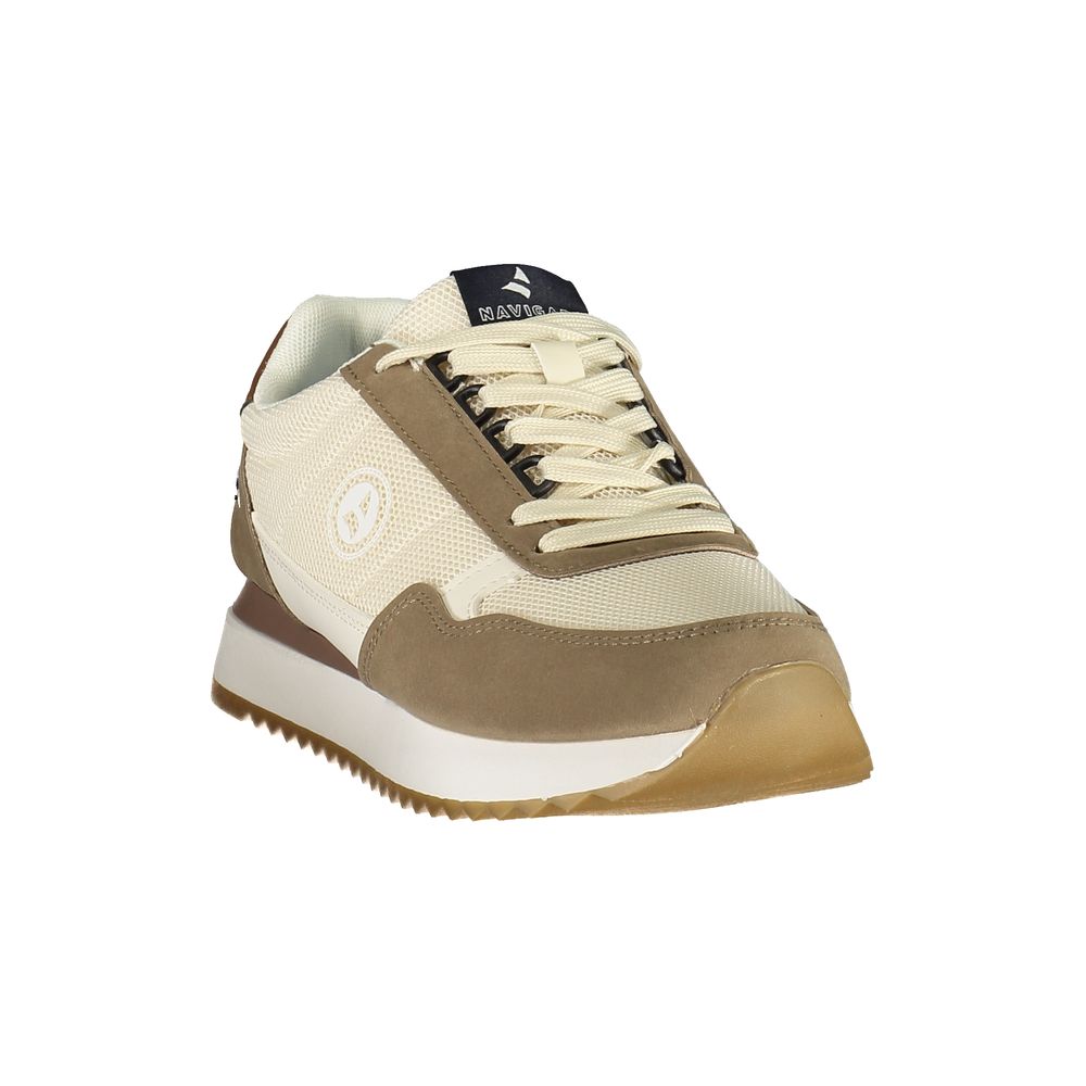Navigare Beige Polyurethan-Sneaker für Herren