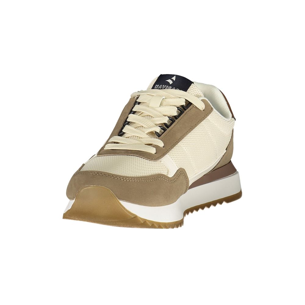 Navigare Beige Polyurethan-Sneaker für Herren