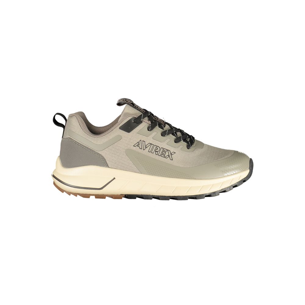 Avirex Grigio Polyester Herren Sneaker