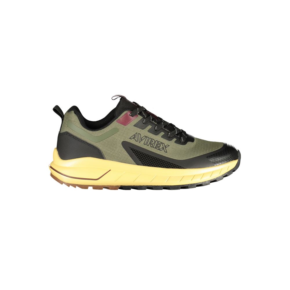 Avirex Green Polyester Men's Sneakers