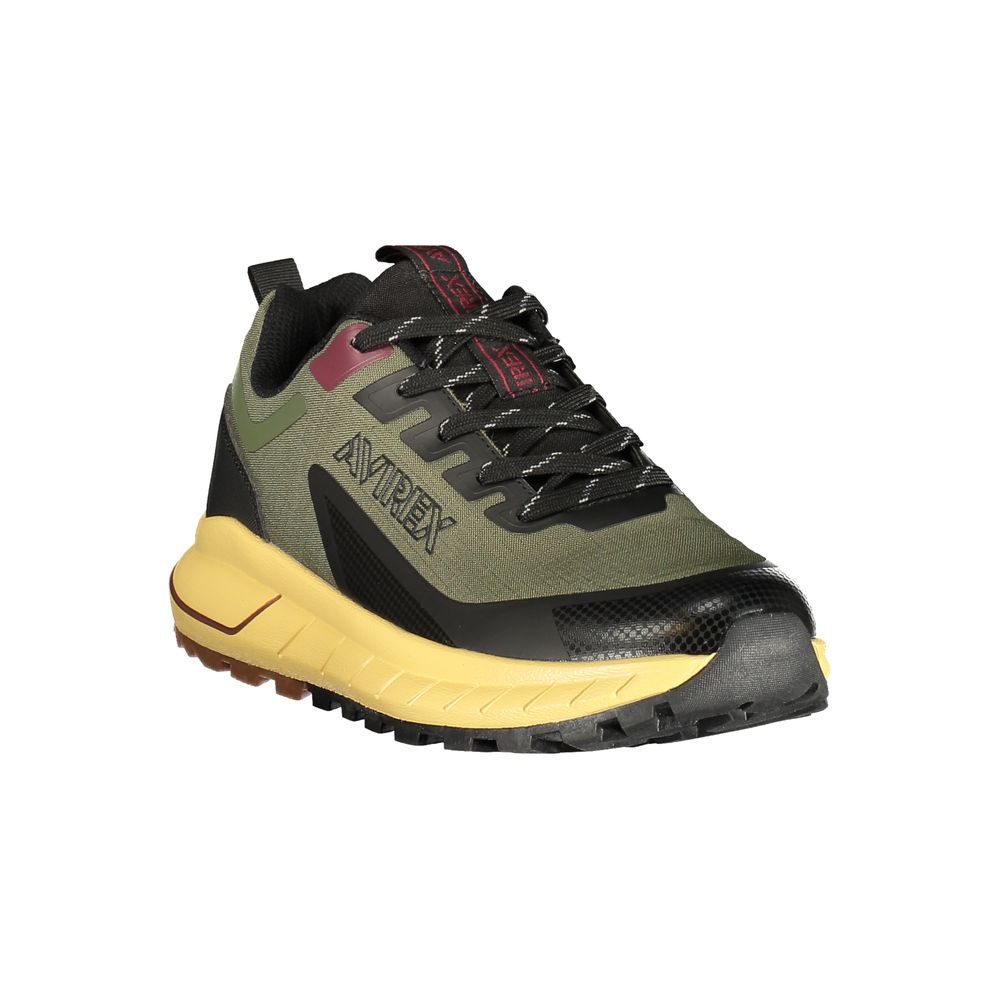 Avirex Green Polyester Men's Sneakers