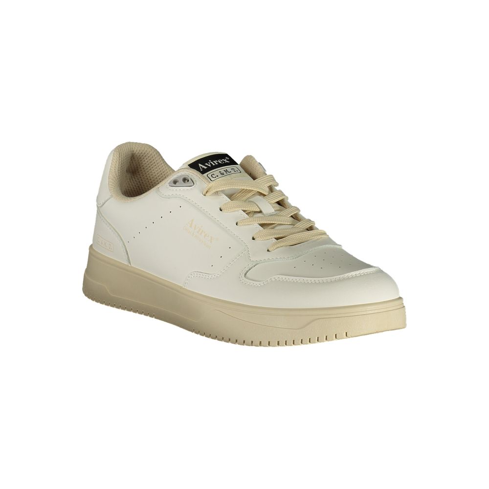 Avirex Weißer Herren-Sneaker aus Polyurethan