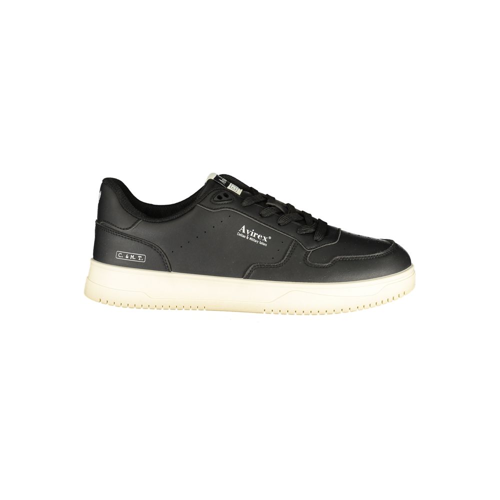 Avirex Schwarzer Sneaker aus Polyurethan für Herren