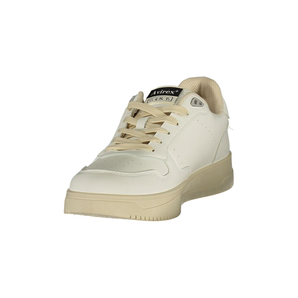 Avirex Weißer Herren-Sneaker aus Polyurethan
