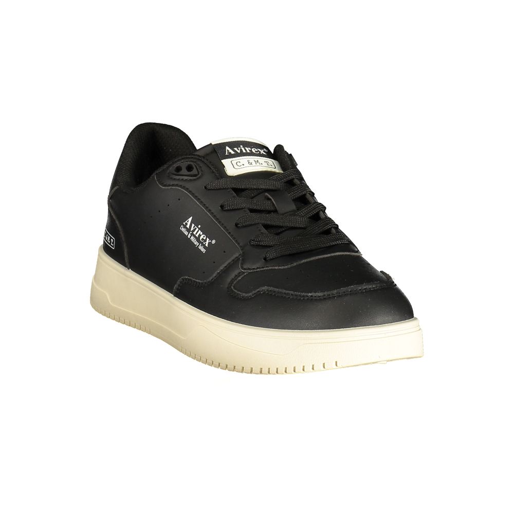 Avirex Schwarzer Sneaker aus Polyurethan für Herren