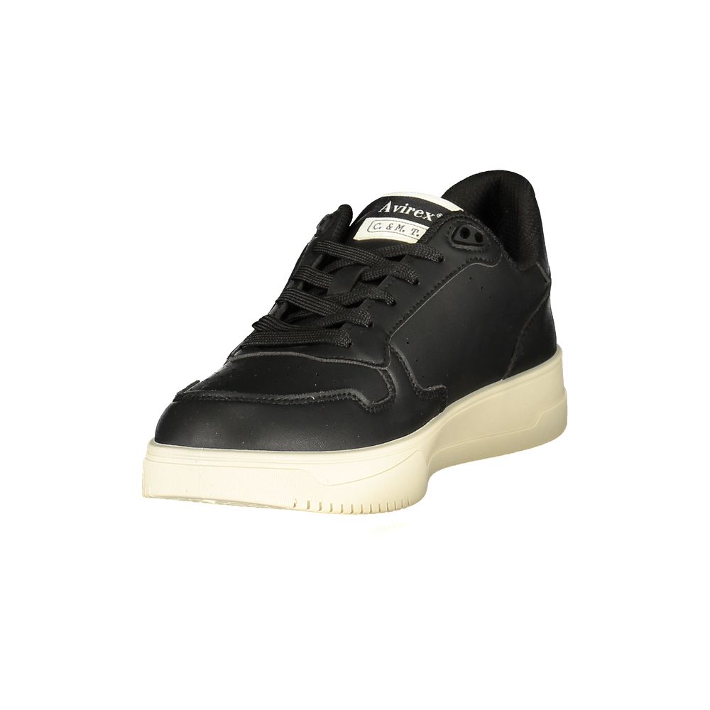 Avirex Schwarzer Sneaker aus Polyurethan für Herren