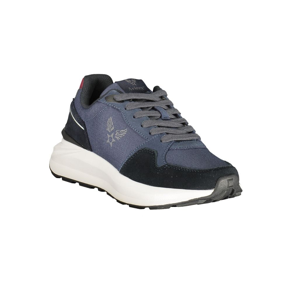 Avirex Blauer Herren-Sneaker aus Polyurethan