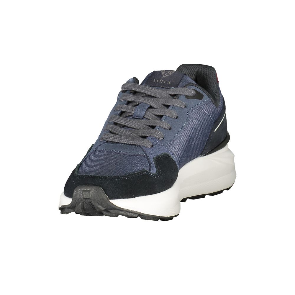 Avirex Blauer Herren-Sneaker aus Polyurethan