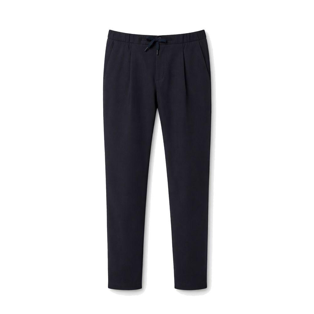 Herno Blue Trousers Made of Pure Virgin Wool