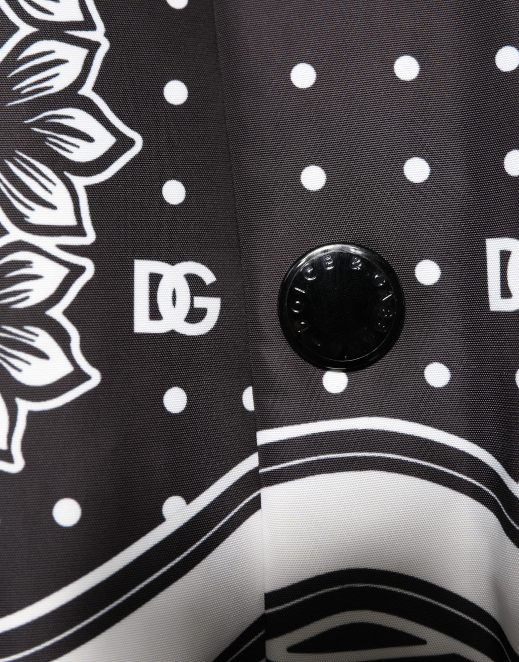Dolce & Gabbana Bomberjacke mit schwarzem und weißem Bandana-Print für Herren