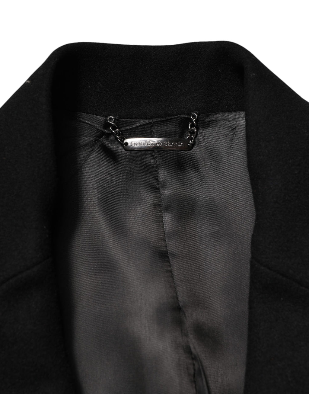 Dolce & Gabbana Schwarzer Blazer mit heraldischem Patch, einreihig