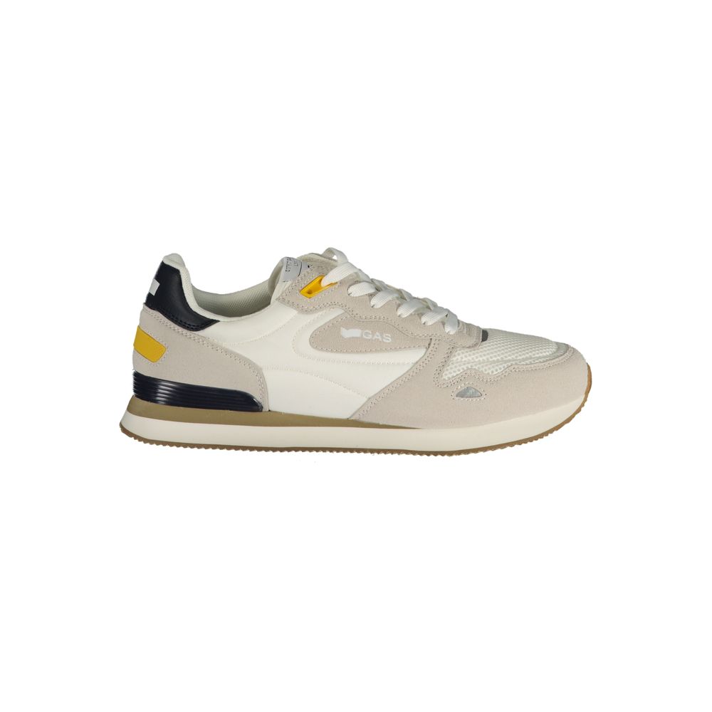 Men's Gas White Polyurethane Sneakers