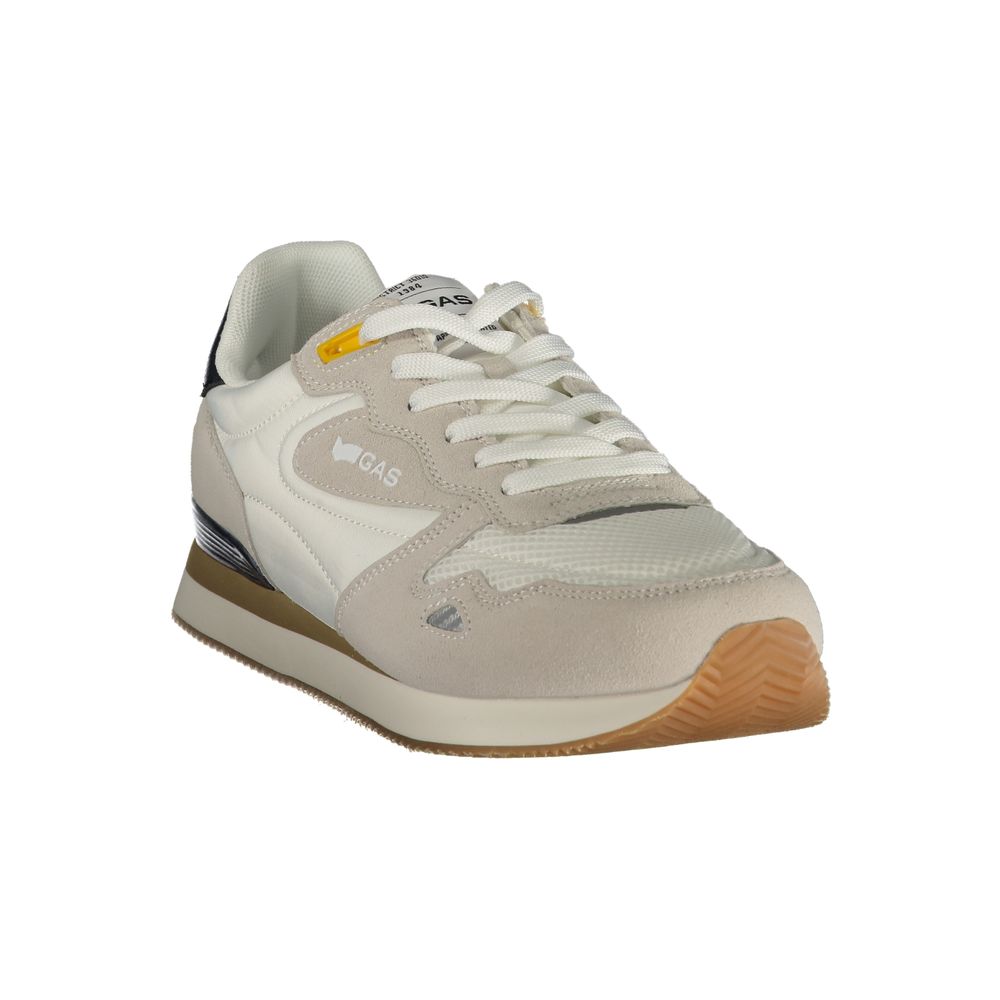 Men's Gas White Polyurethane Sneakers