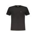 Guess Jeans Schwarzes Herren-T-Shirt aus Bio-Baumwolle