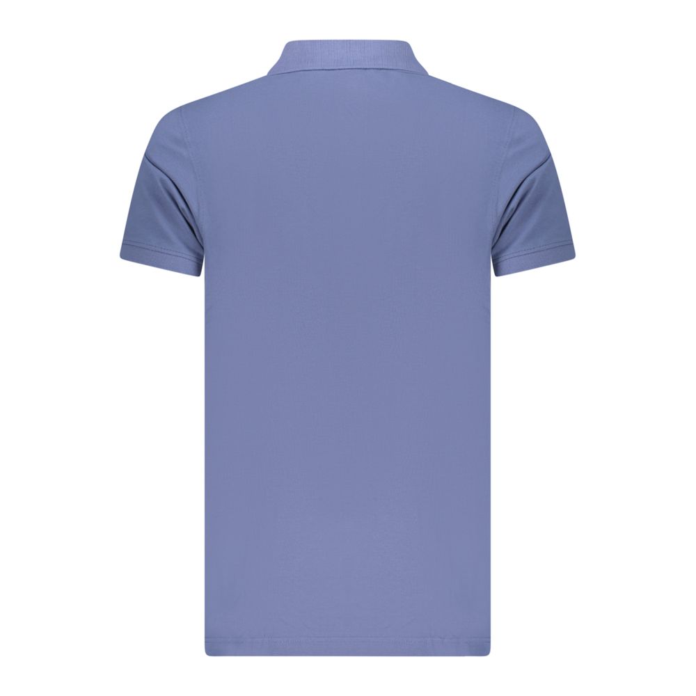 Norway 1963 Blaues Baumwoll-Poloshirt für Herren