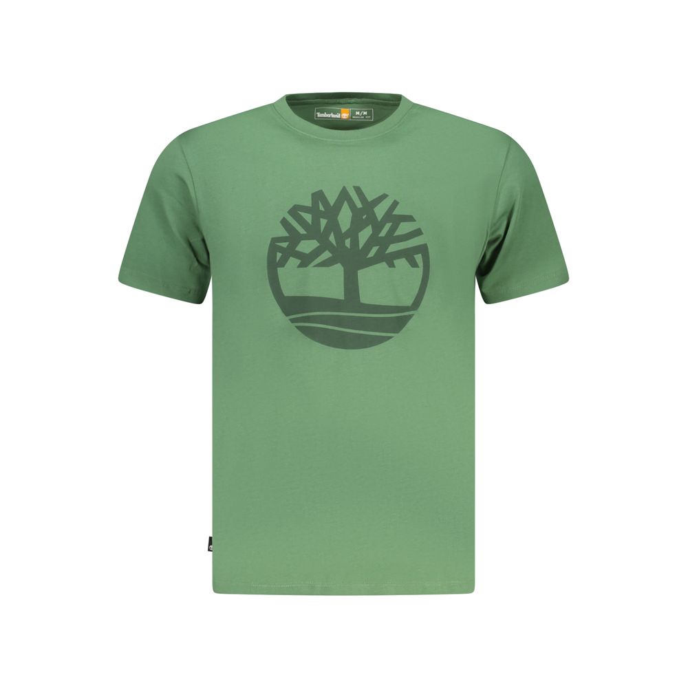 Timberland Green Cotton T-Shirt for Men