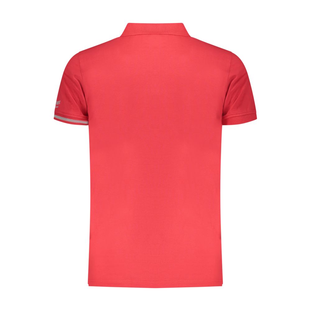 Iceberg Rotes Baumwoll-Poloshirt für Herren