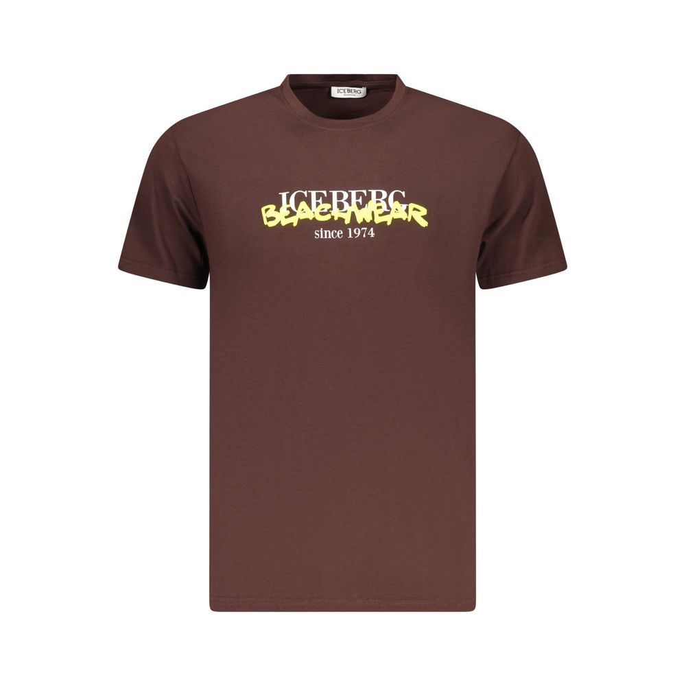 Iceberg Gelbes Baumwoll-T-Shirt