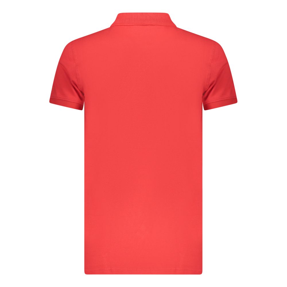 Iceberg Rotes Baumwoll-Poloshirt für Herren