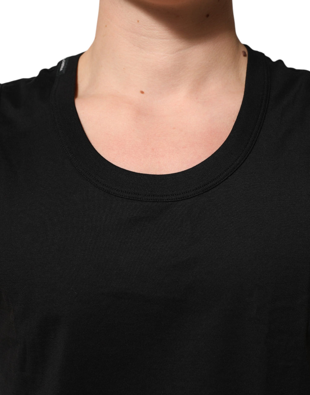 Dolce & Gabbana Schwarzes ärmelloses Herren-Tanktop aus Baumwolle