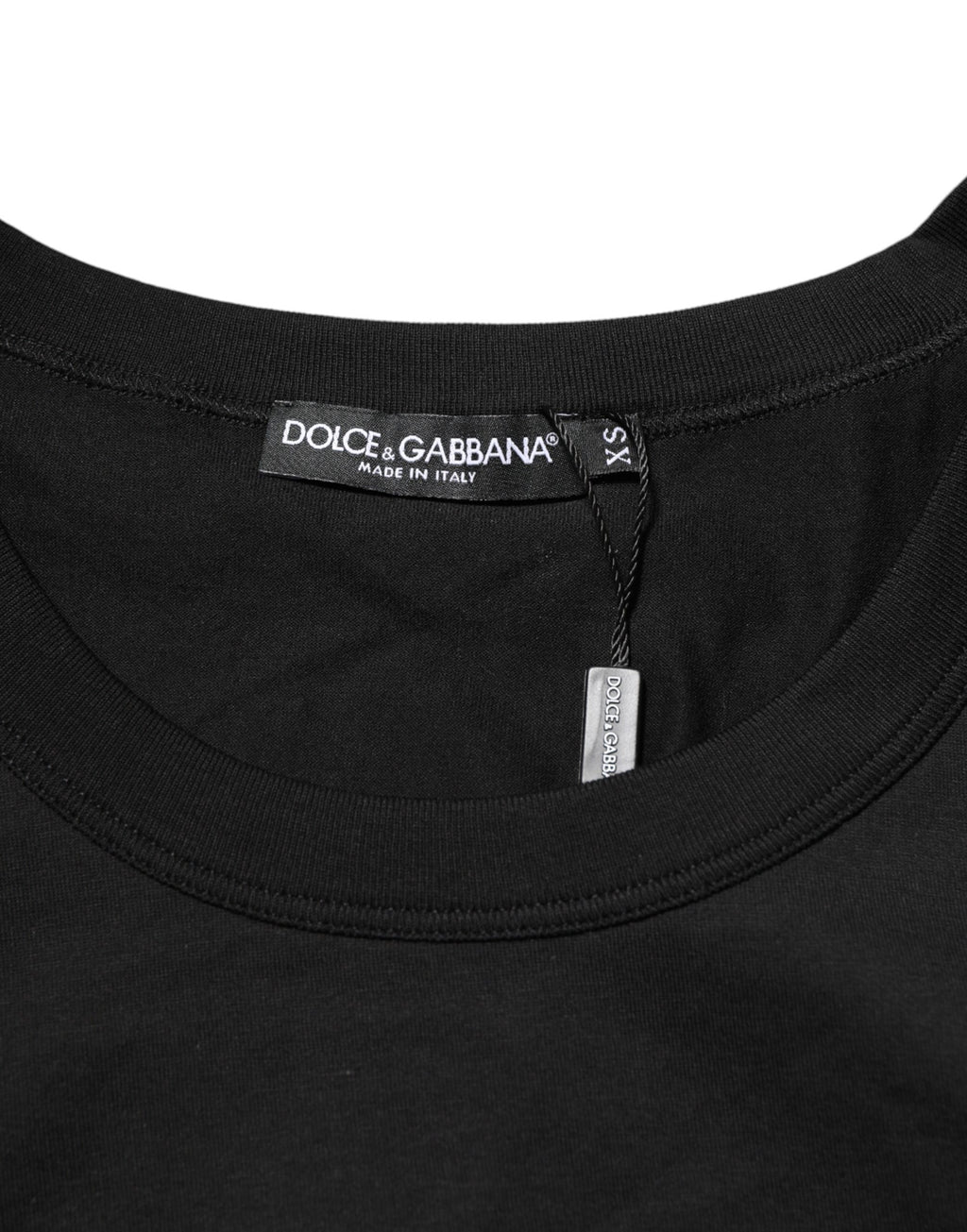 Dolce & Gabbana Schwarzes ärmelloses Herren-Tanktop aus Baumwolle