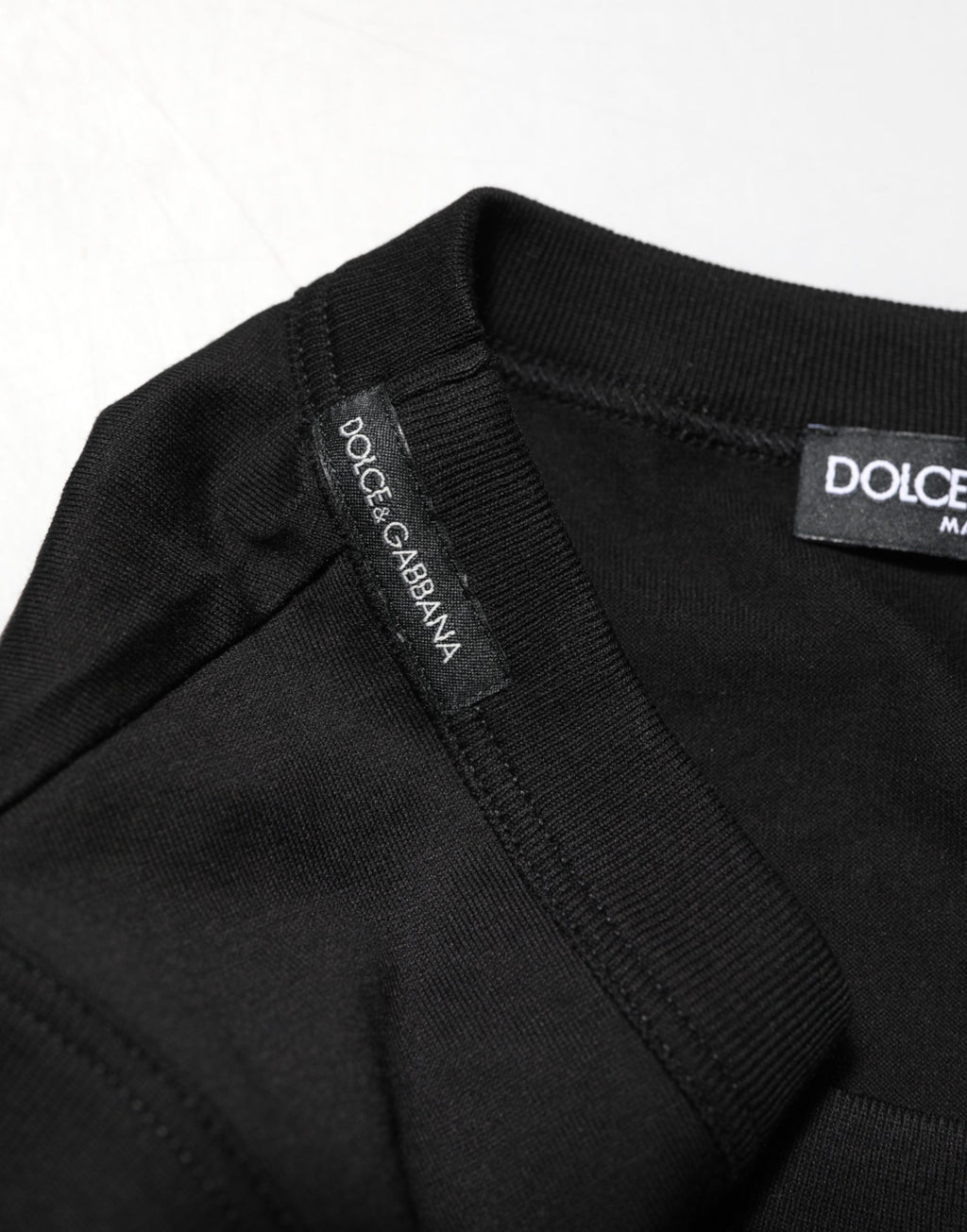 Dolce & Gabbana Schwarzes ärmelloses Herren-Tanktop aus Baumwolle