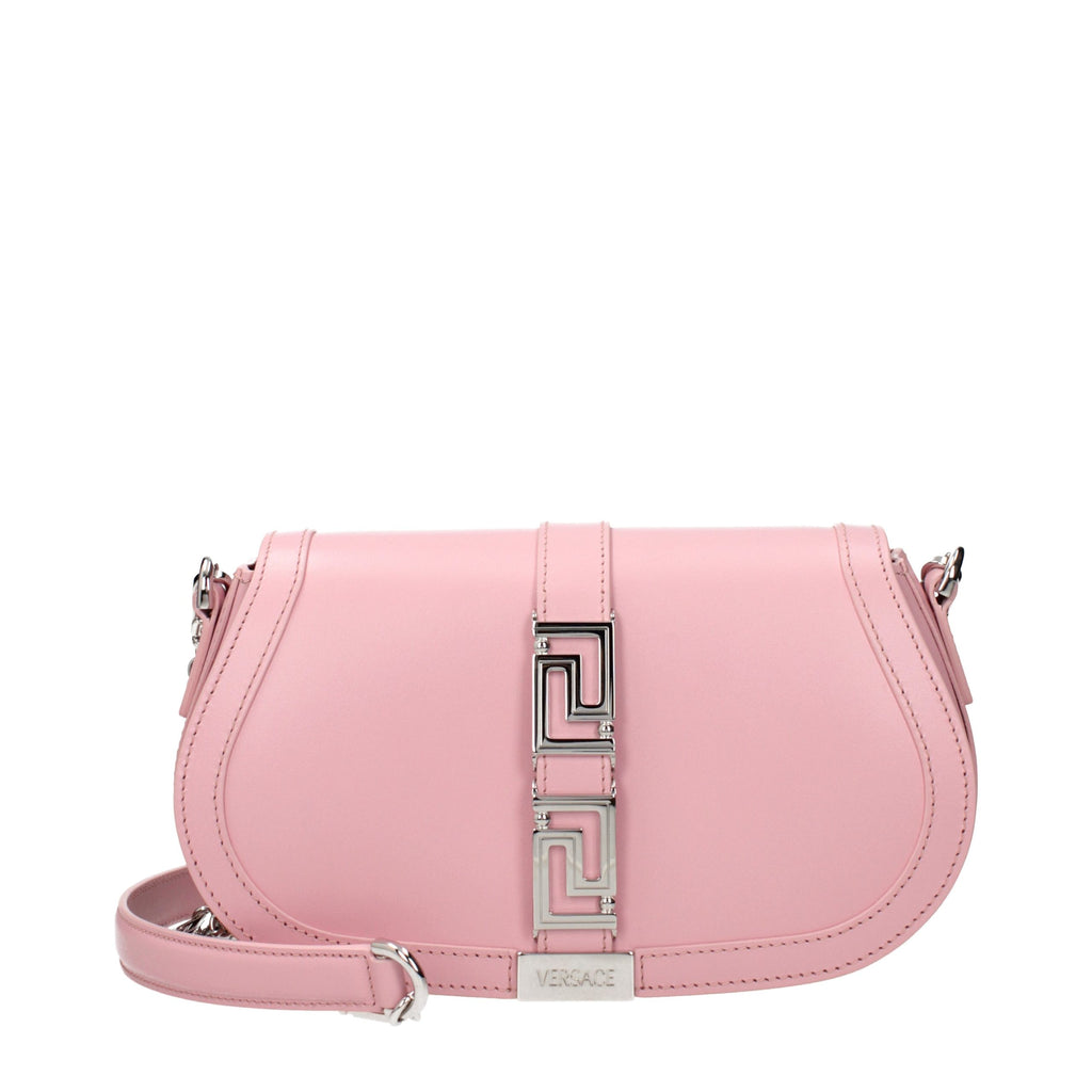 Versace Schultertasche aus pinkfarbenem Leder