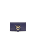 PINKO Schultertasche aus blauem Kalbsleder Bos Taurus