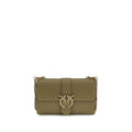 PINKO Bicolor Calf Leather Bos Taurus Schultertasche