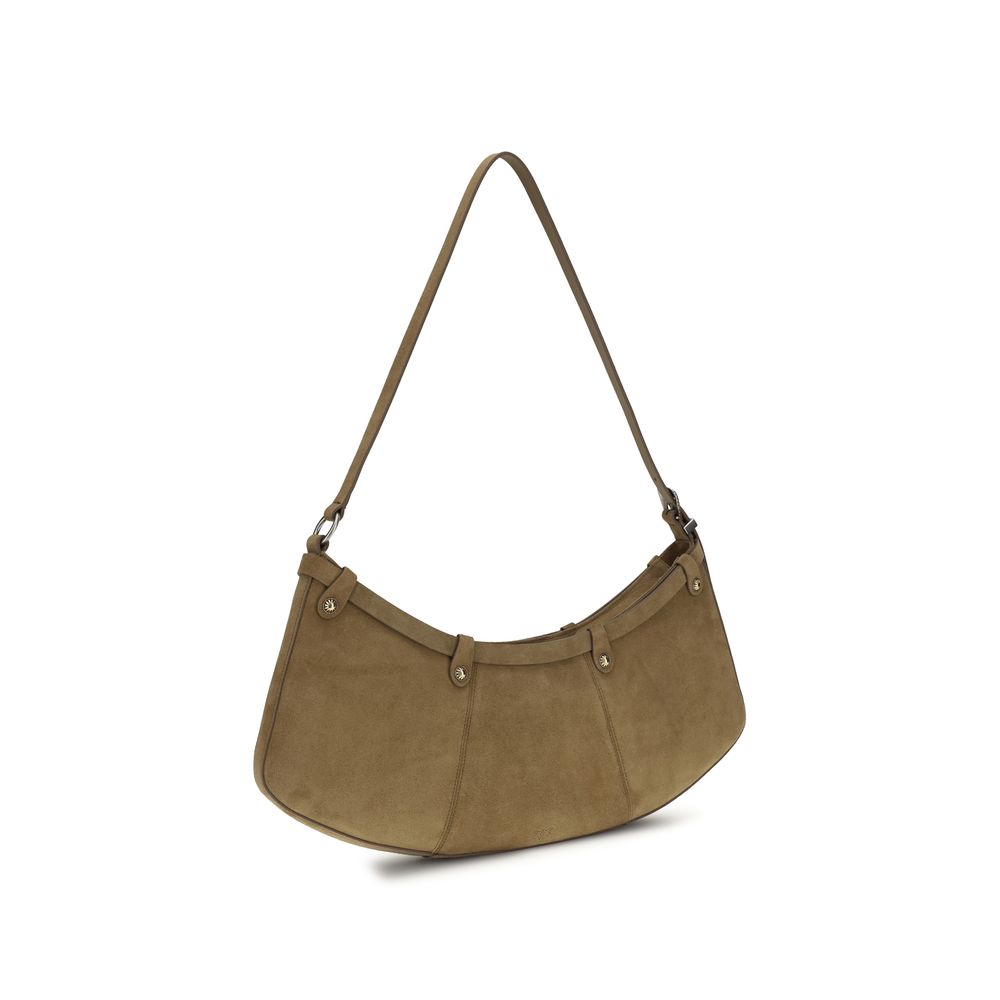 PINKO Beige Kalbsleder Bos Taurus Umhängetasche