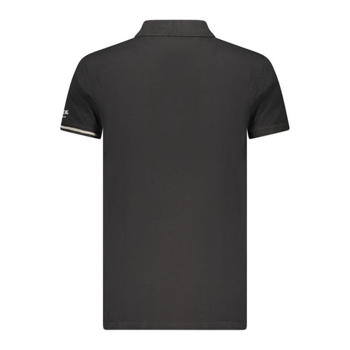 Iceberg Schwarzes Herren-Poloshirt aus Baumwolle