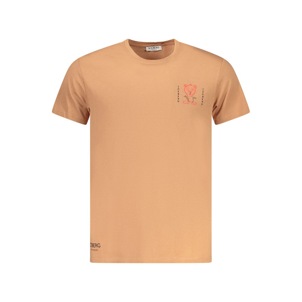 Iceberg Marrone Baumwoll-T-Shirt für Herren