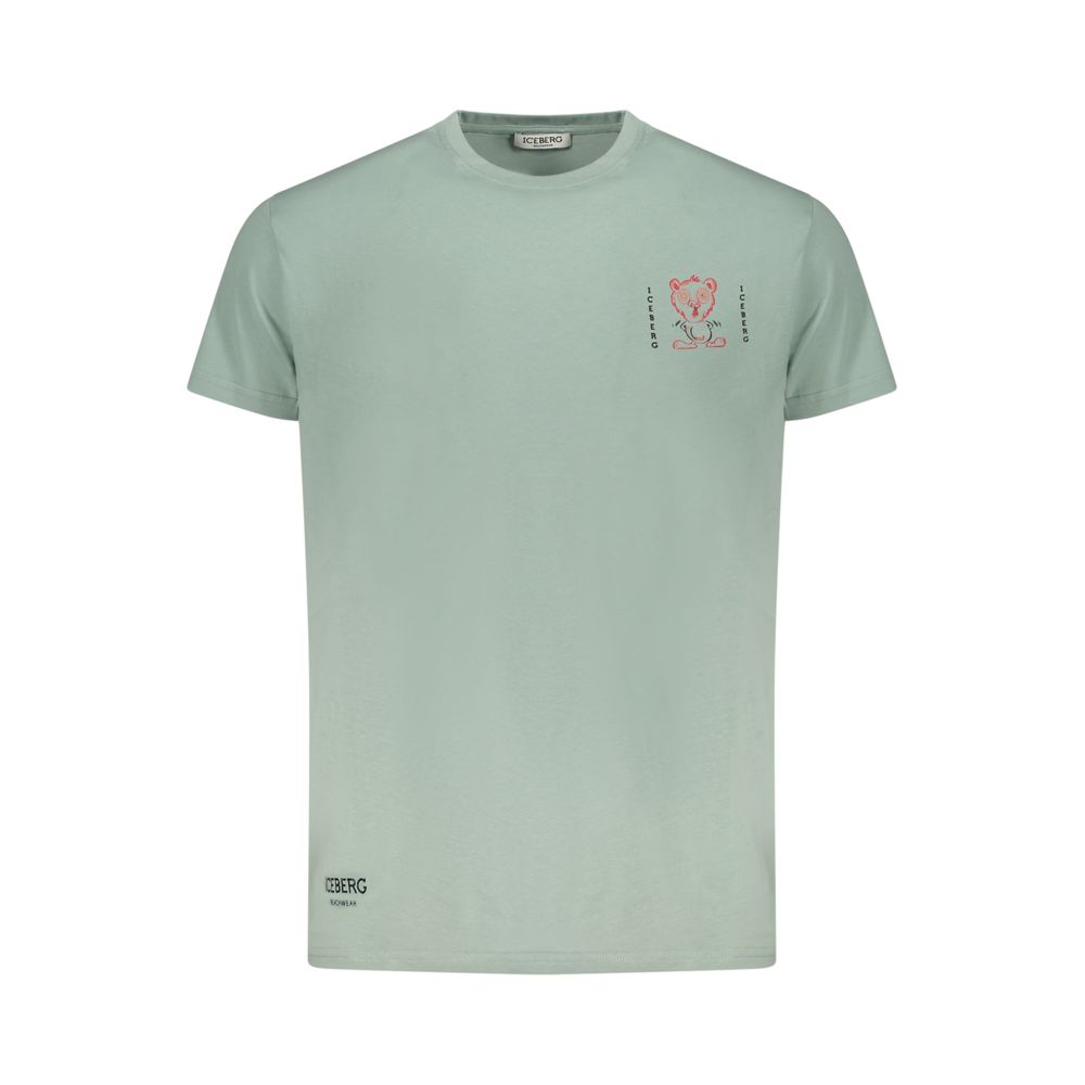Iceberg Verde Baumwoll-T-Shirt für Herren