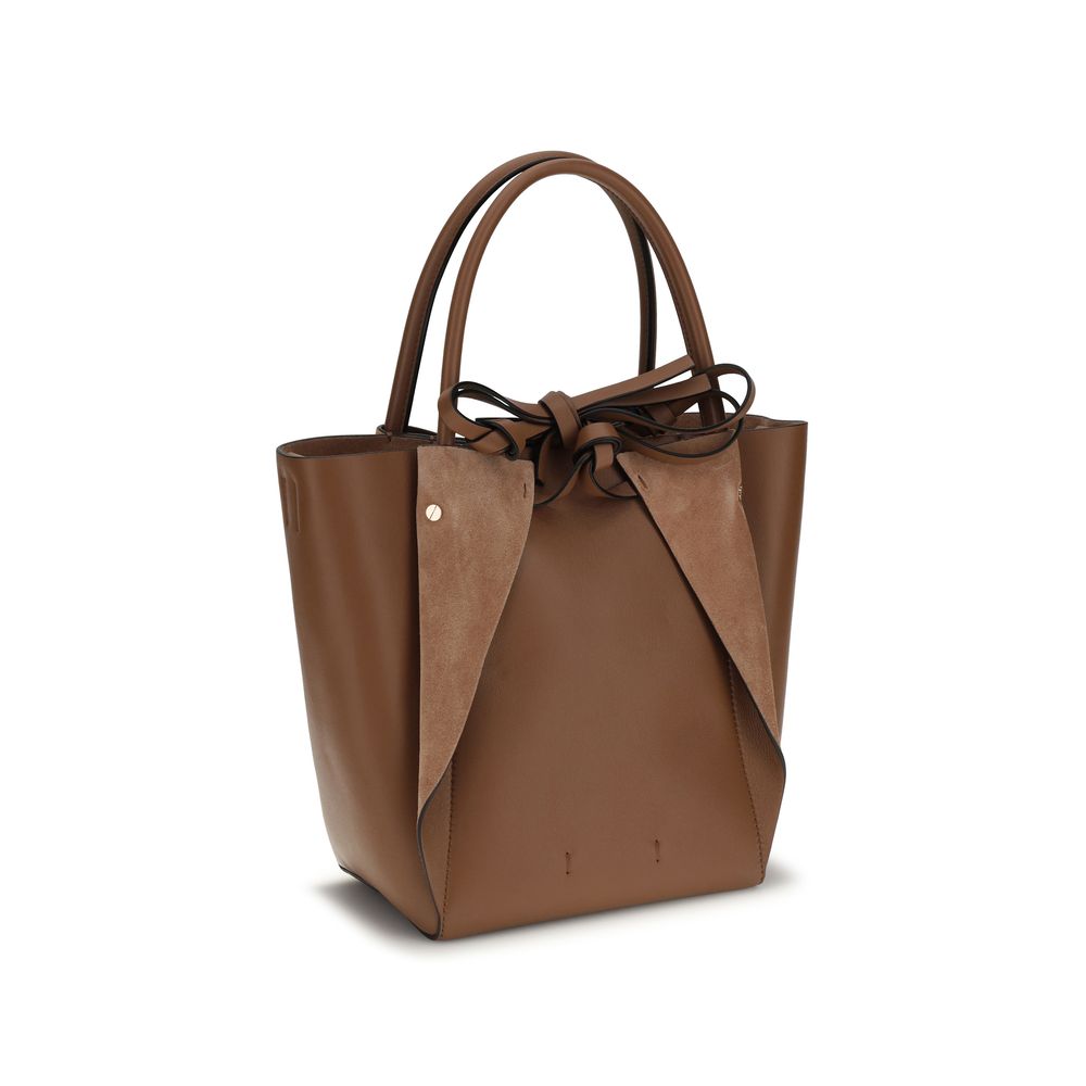 Gabriela Hearst Shoulder Bag in Brown Lambskin Ovis Aries Aries