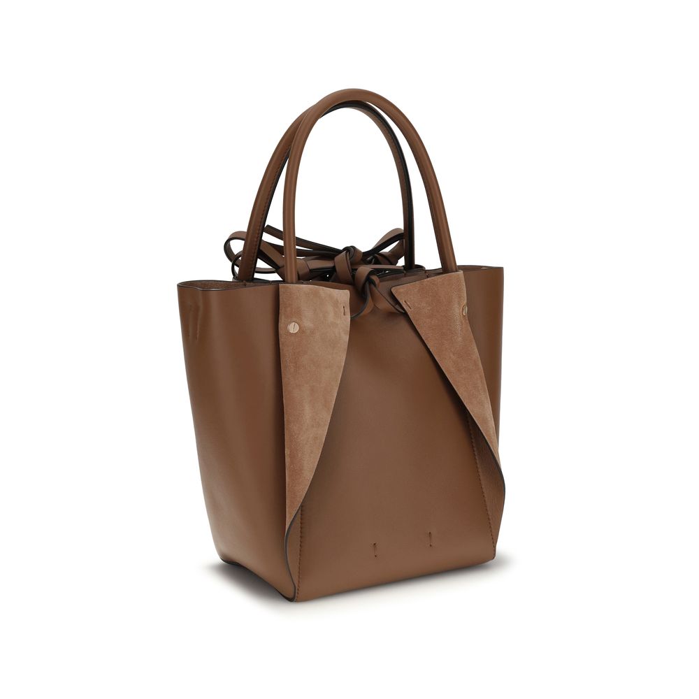 Gabriela Hearst Shoulder Bag in Brown Lambskin Ovis Aries Aries