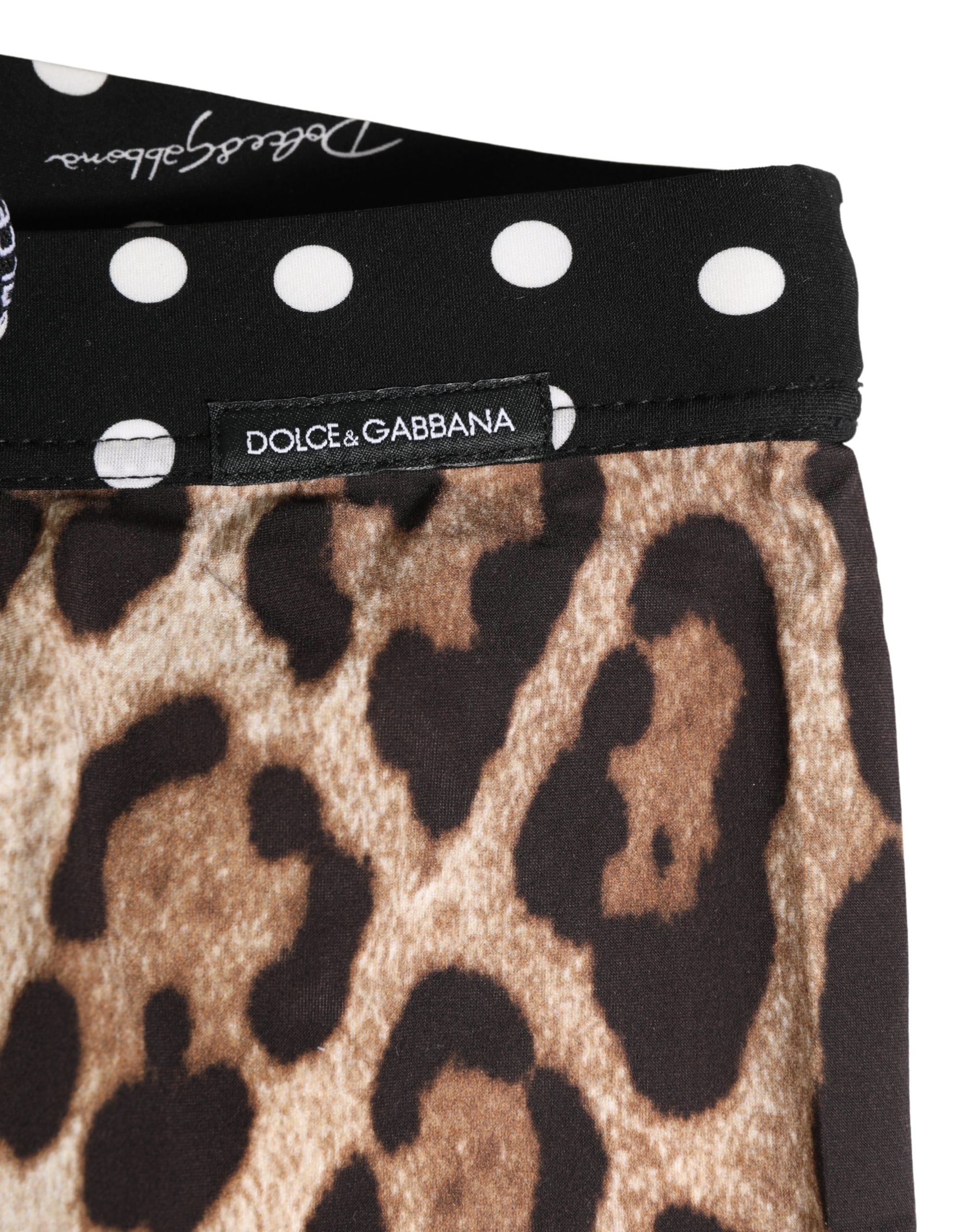 Dolce & Gabbana Mehrfarbige Radlerhose mit Muster