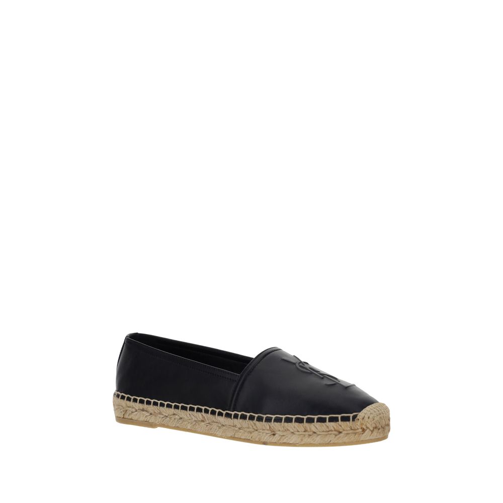 Saint Laurent Black Lambskin Espadrilles Ovis Aries Aries