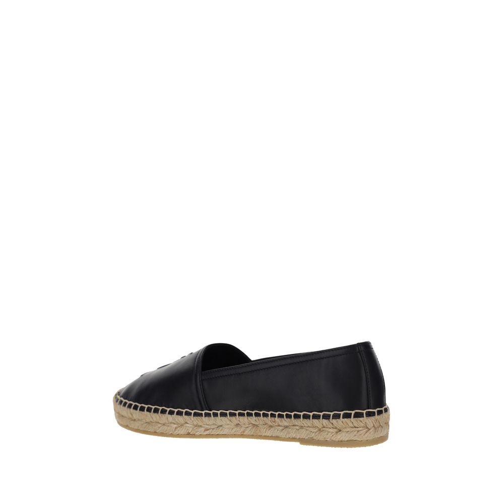 Saint Laurent Black Lambskin Espadrilles Ovis Aries Aries