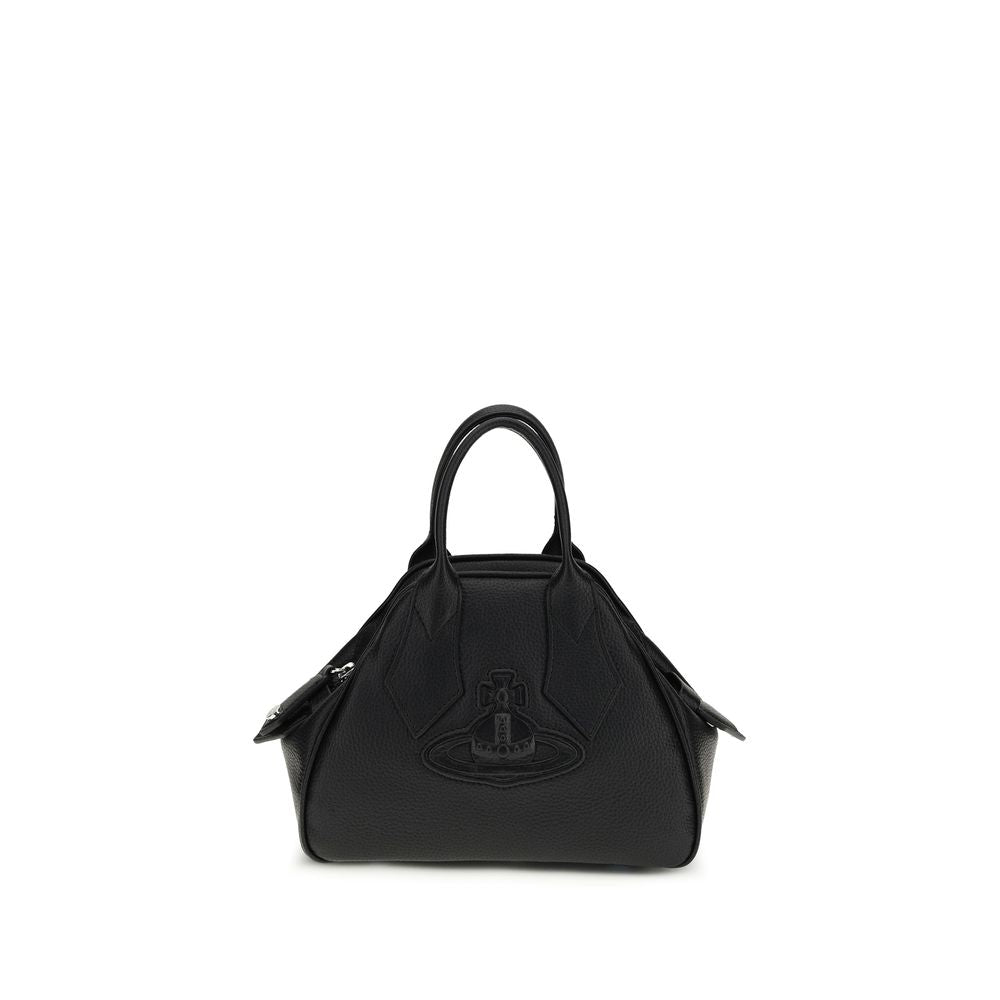 Vivienne Westwood Black Bos Taurus Calf Leather Shoulder Bag