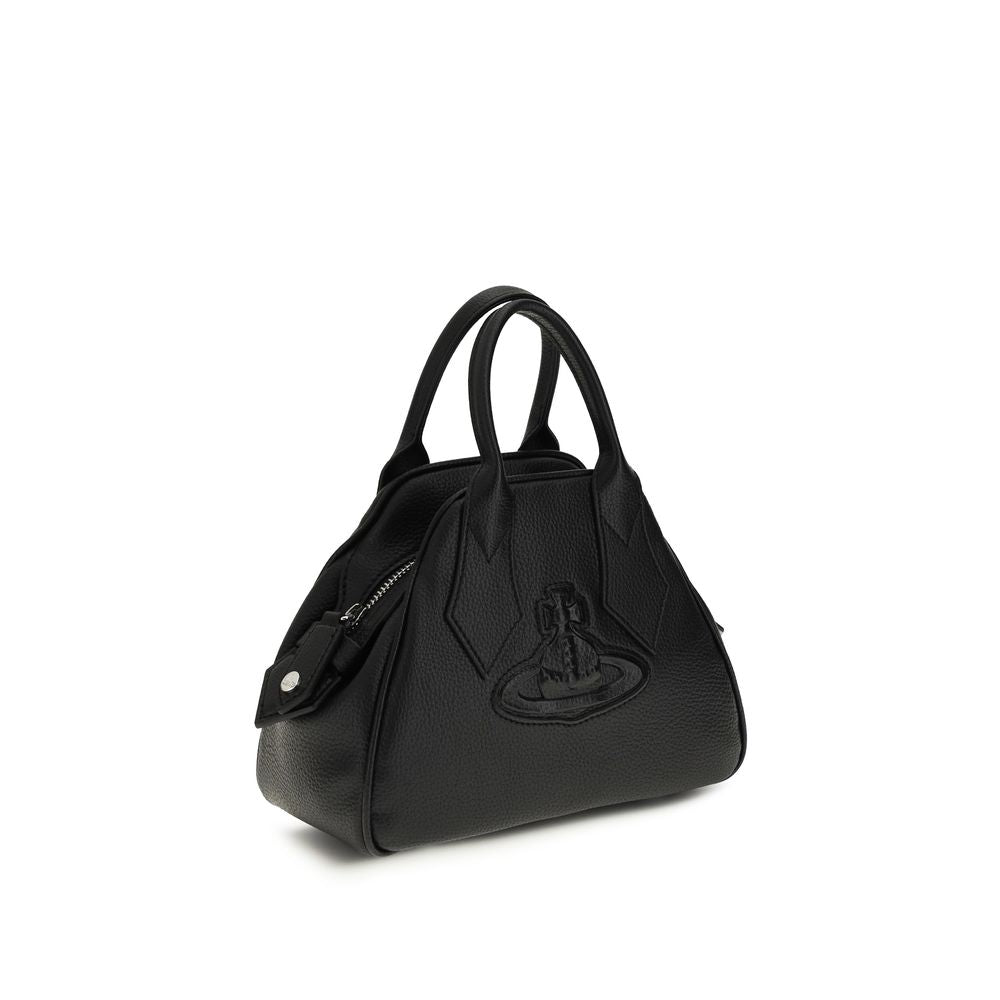 Vivienne Westwood Black Bos Taurus Calf Leather Shoulder Bag