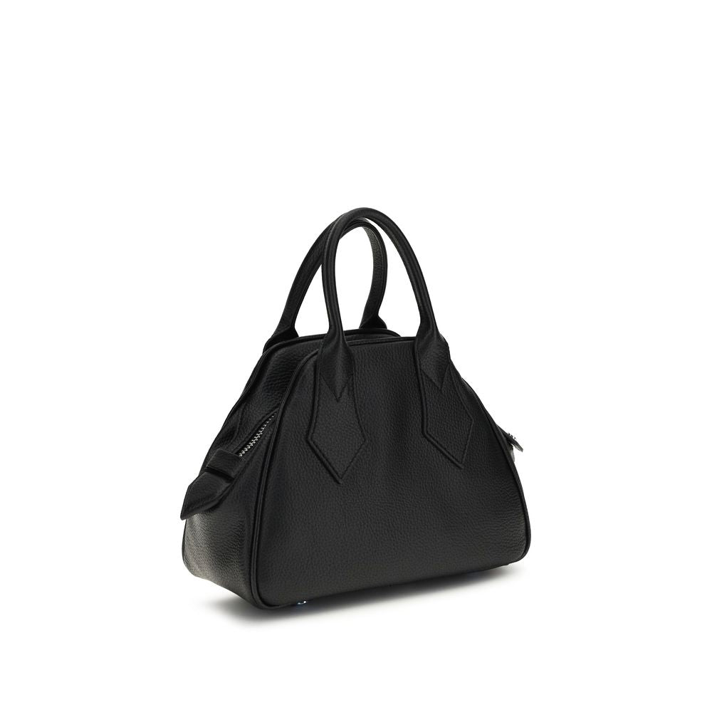 Vivienne Westwood Black Bos Taurus Calf Leather Shoulder Bag